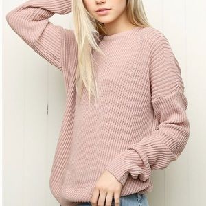 brandy melville pink ollie sweater